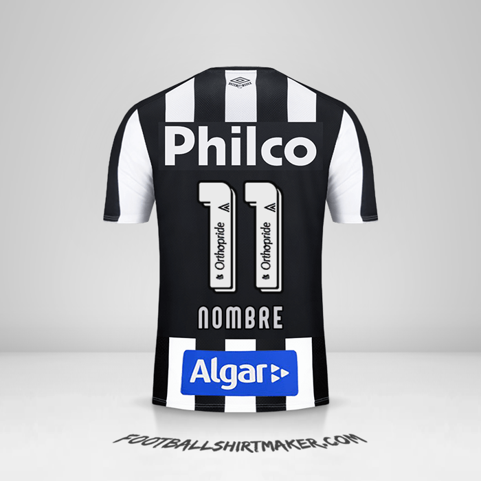 Jersey Santos FC 2019 Visita -  nombre - 11