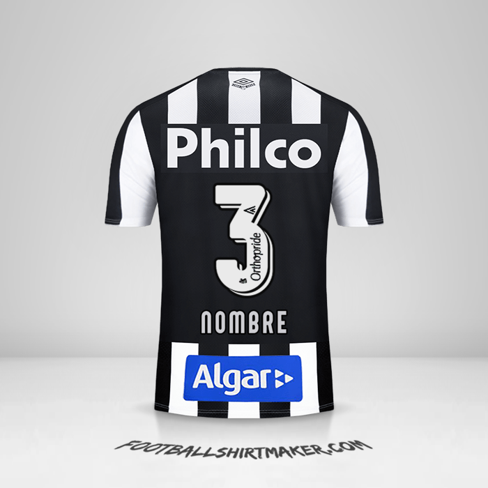 Jersey Santos FC 2019 Visita -  nombre - 3