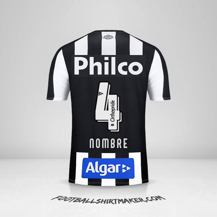 Jersey Santos FC 2019 Visita -  nombre - 4
