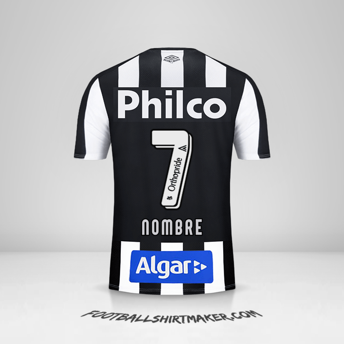 Camiseta Santos FC 2019 Visita -  nombre - 7