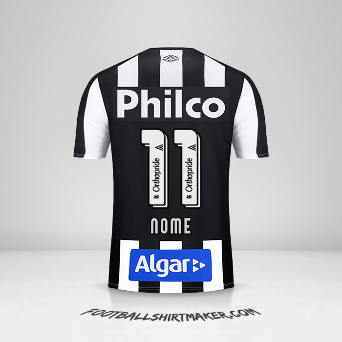 Maglia Santos FC 2019 Seconda -  nome - 11