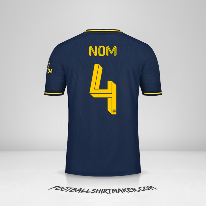 Maillot Arsenal Cup 2019/20 Troisième -  nom - 4