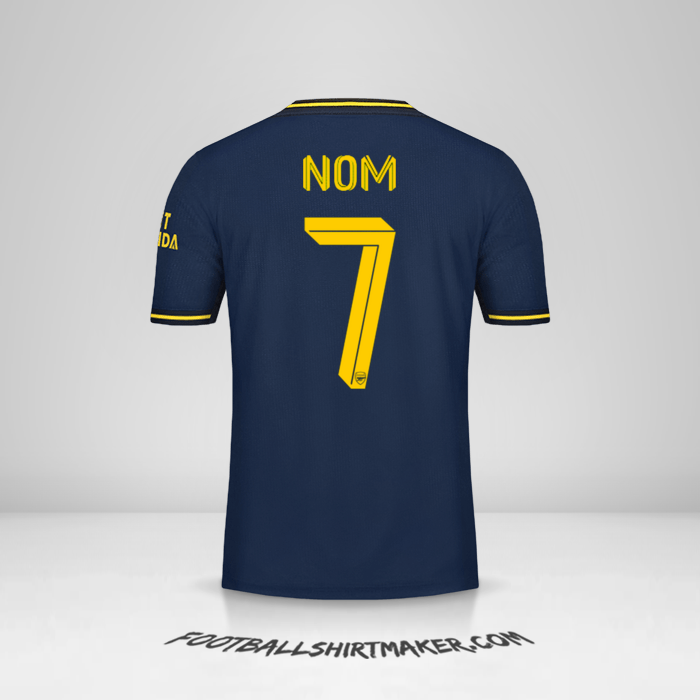 Maillot Arsenal Cup 2019/20 Troisième -  nom - 7