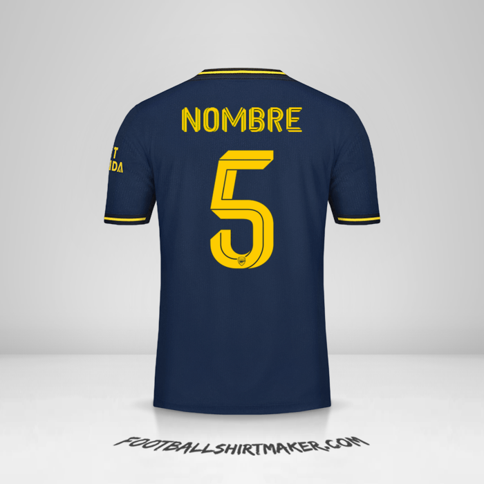 Camiseta Arsenal Cup 2019/20 Tercera -  nombre - 5