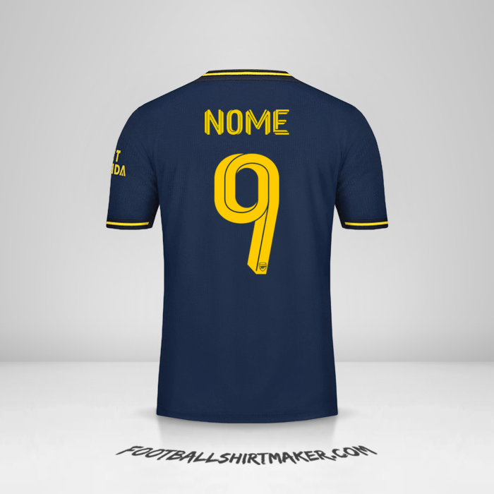Camisa Arsenal Cup 2019/20 Terceira -  nome - 9
