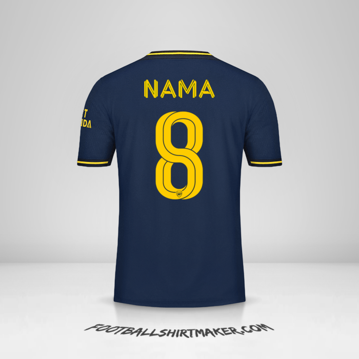 Jersey Arsenal Cup 2019/20 Ketiga -  nama - 8