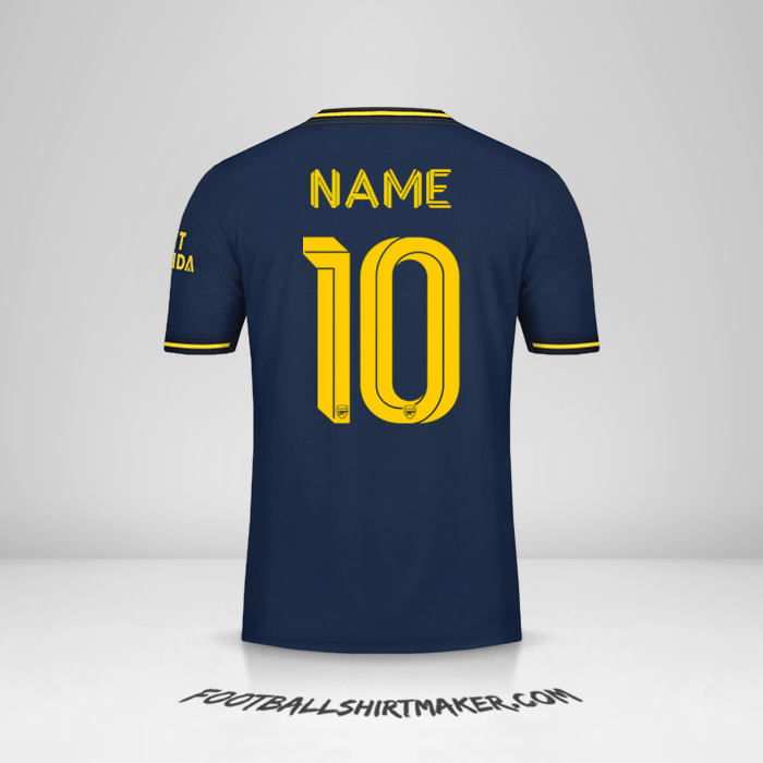 Shirt Arsenal Cup 2019/20 Third -  name - 10