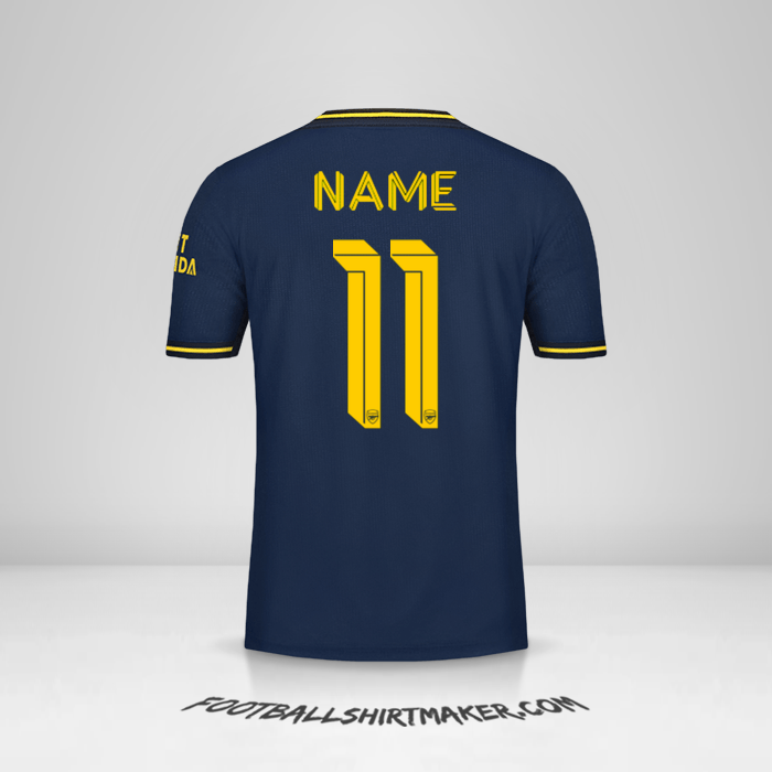 Shirt Arsenal Cup 2019/20 Third -  name - 11