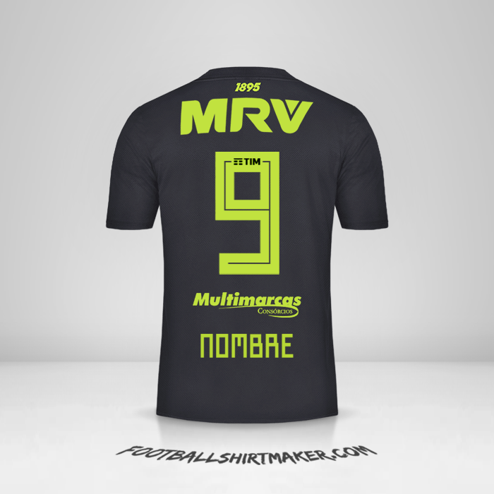 Camiseta Flamengo 2019 Tercera -  nombre - 9