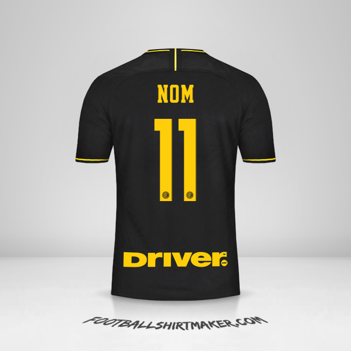 Maillot Inter 2019/20 Troisième -  nom - 11