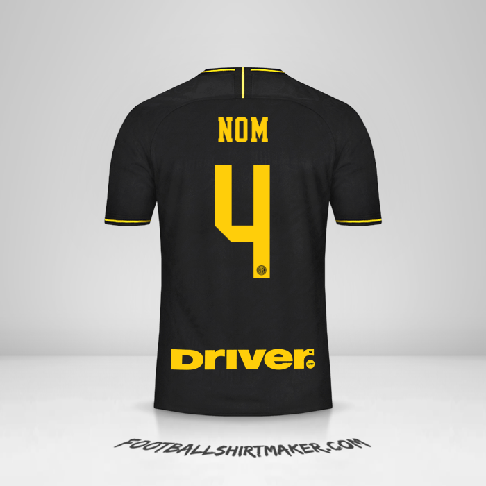 Maillot Inter 2019/20 Troisième -  nom - 4