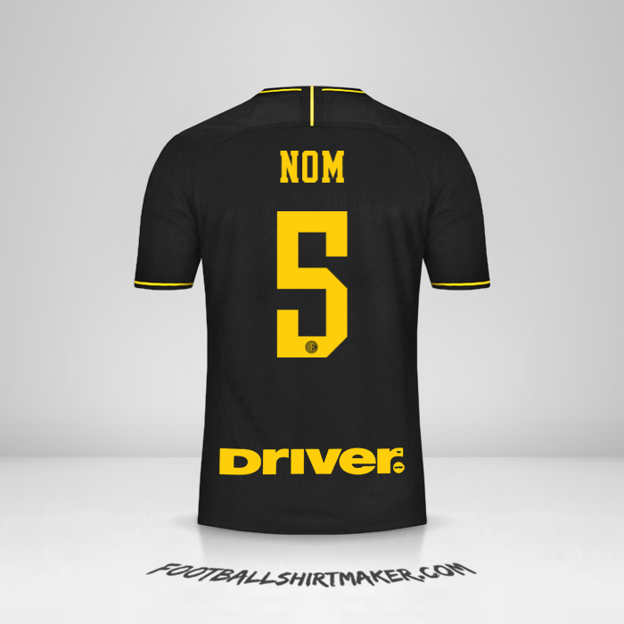 Maillot Inter 2019/20 Troisième -  nom - 5