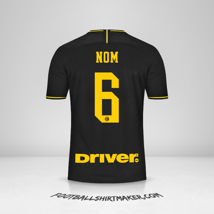 Maillot Inter 2019/20 Troisième -  nom - 6