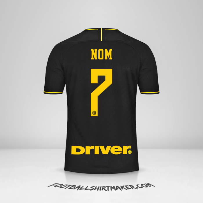Maillot Inter 2019/20 Troisième -  nom - 7