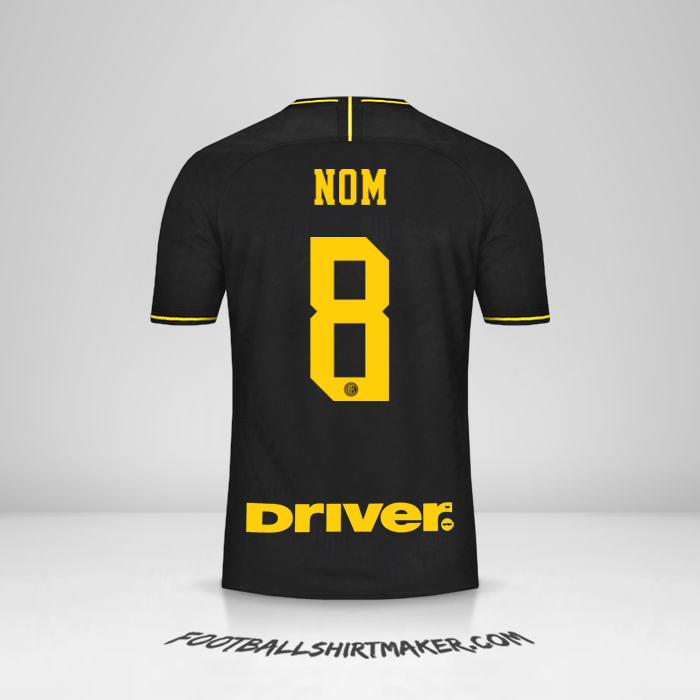 Maillot Inter 2019/20 Troisième -  nom - 8
