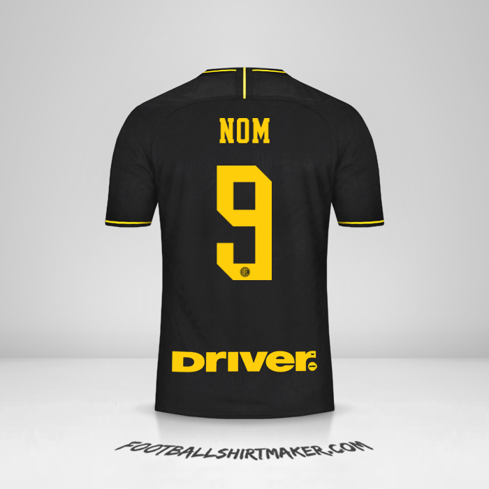 Maillot Inter 2019/20 Troisième -  nom - 9