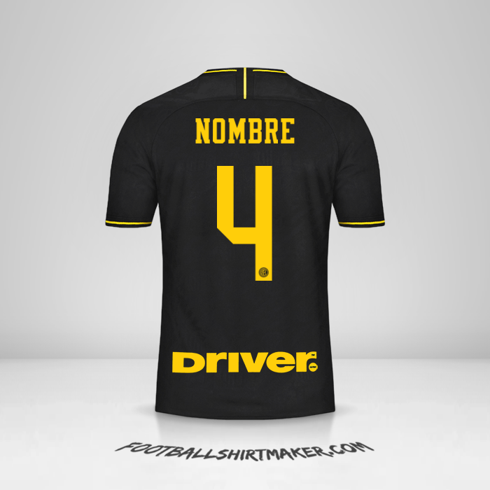 Jersey Inter 2019/20 Tercera -  nombre - 4