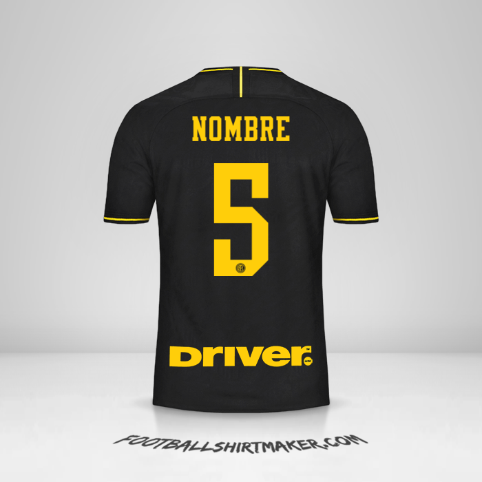 Jersey Inter 2019/20 Tercera -  nombre - 5