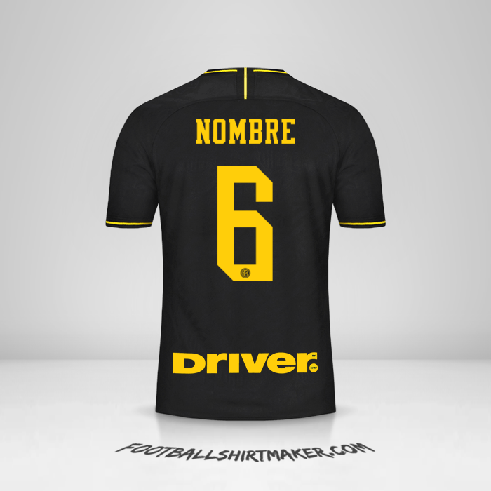 Jersey Inter 2019/20 Tercera -  nombre - 6