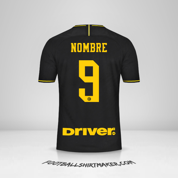 Jersey Inter 2019/20 Tercera -  nombre - 9