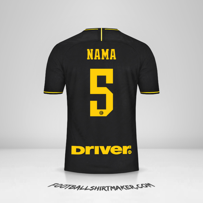 Jersey Inter 2019/20 Ketiga -  nama - 5