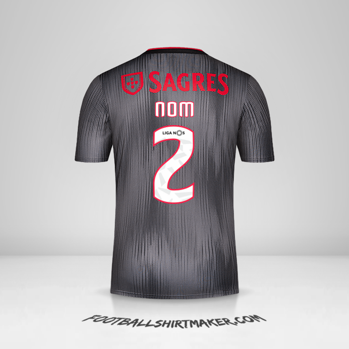 Maillot SL Benfica 2019/20 Extérieur -  nom - 2