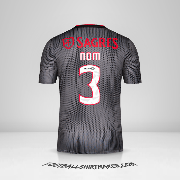 Maillot SL Benfica 2019/20 Extérieur -  nom - 3