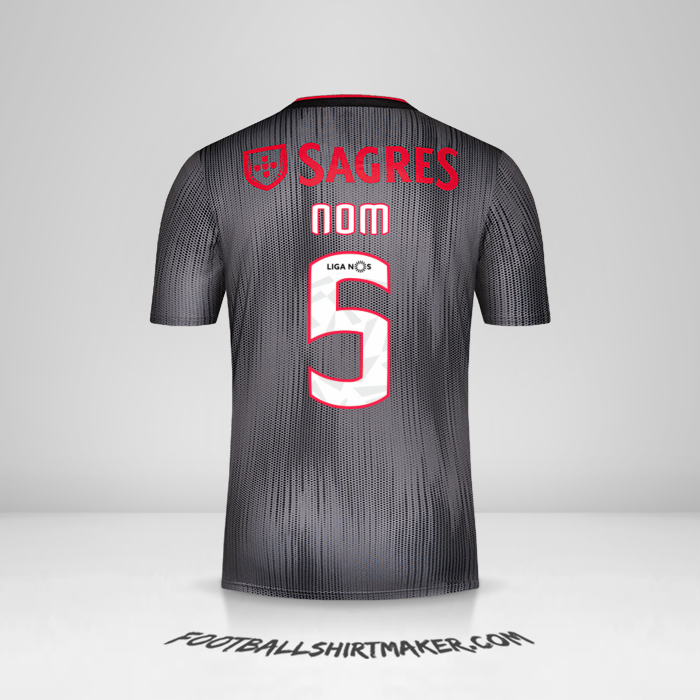 Maillot SL Benfica 2019/20 Extérieur -  nom - 5