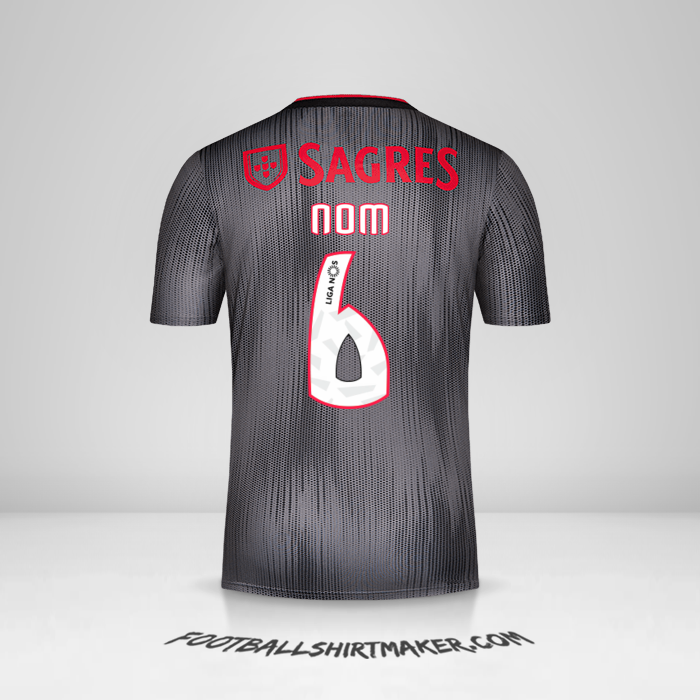 Maillot SL Benfica 2019/20 Extérieur -  nom - 6
