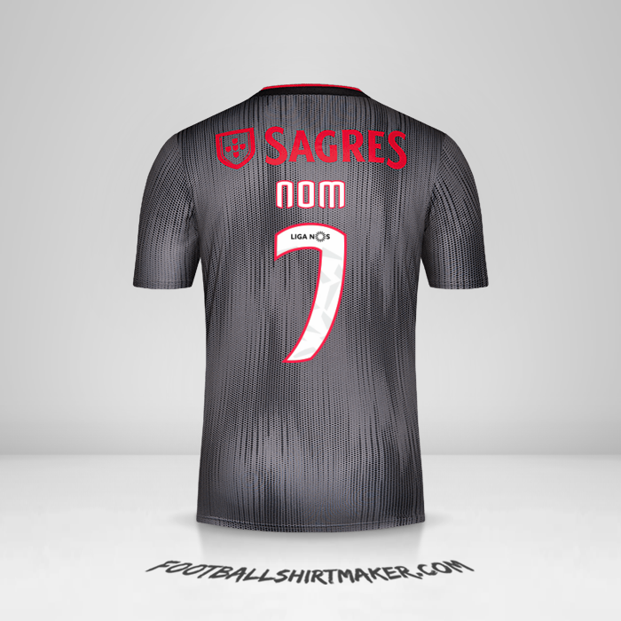 Maillot SL Benfica 2019/20 Extérieur -  nom - 7