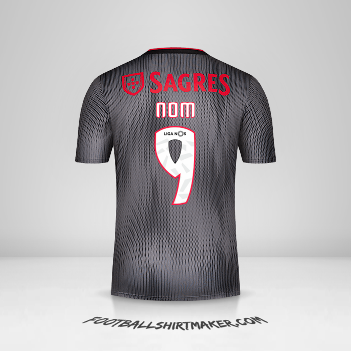 Maillot SL Benfica 2019/20 Extérieur -  nom - 9
