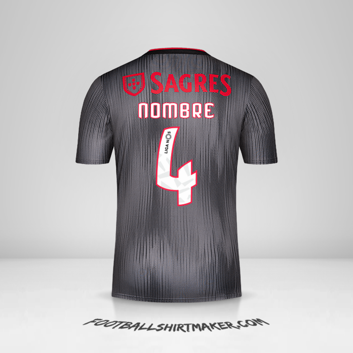 Jersey SL Benfica 2019/20 Visita -  nombre - 4