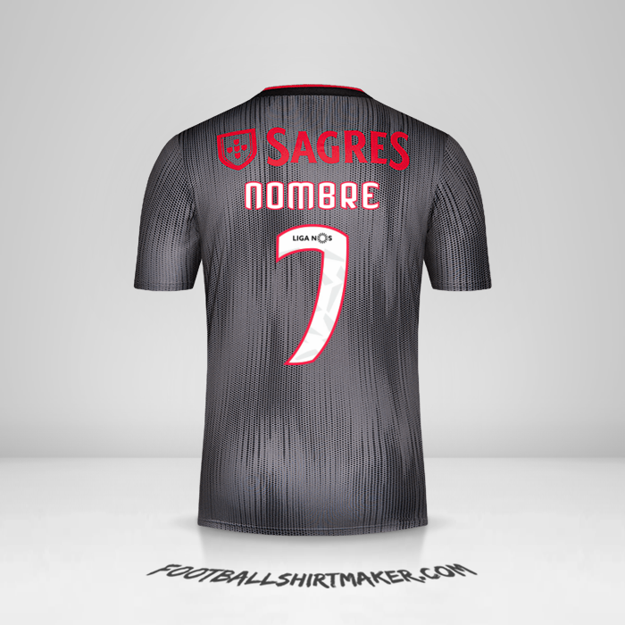 Jersey SL Benfica 2019/20 Visita -  nombre - 7