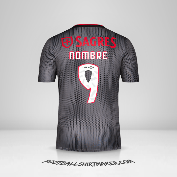 Jersey SL Benfica 2019/20 Visita -  nombre - 9