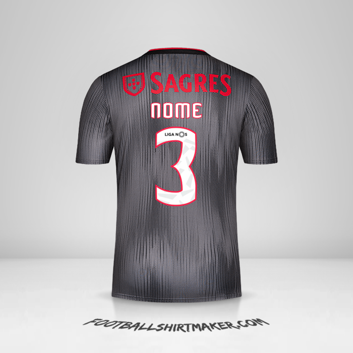 Maglia SL Benfica 2019/20 Seconda -  nome - 3