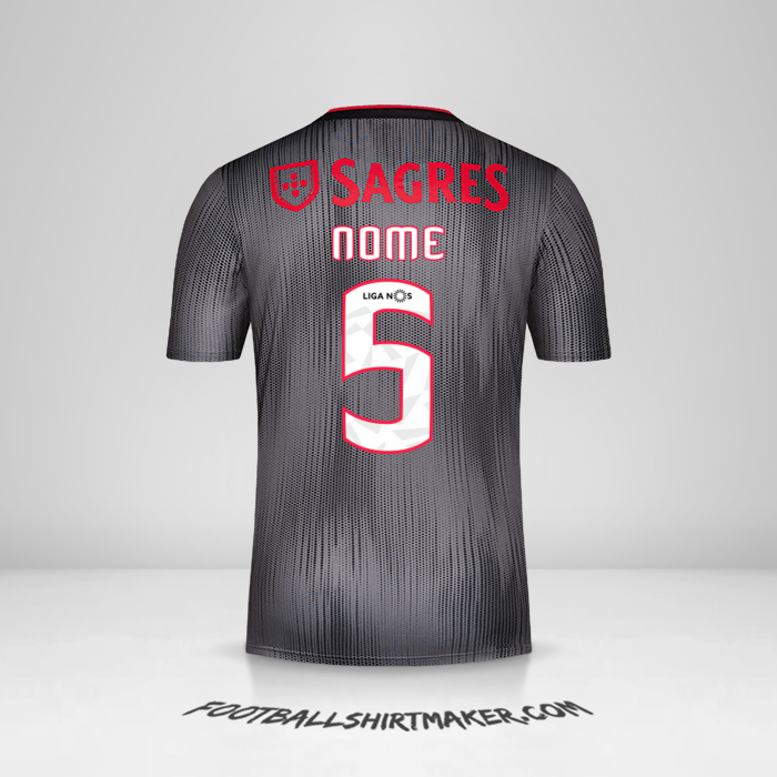 Camisola SL Benfica 2019/20 Alternativa -  nome - 5