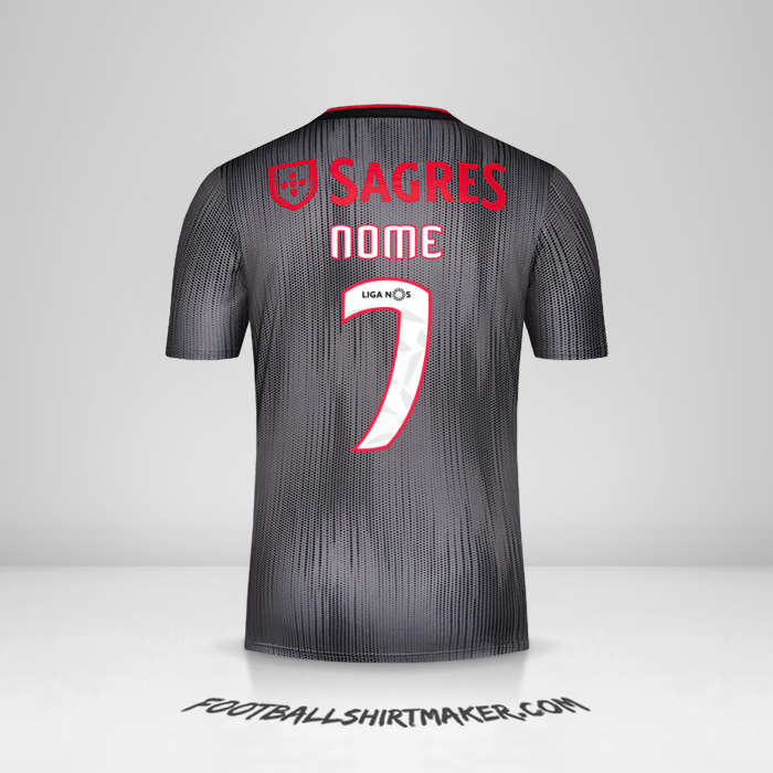 Camisola SL Benfica 2019/20 Alternativa -  nome - 7