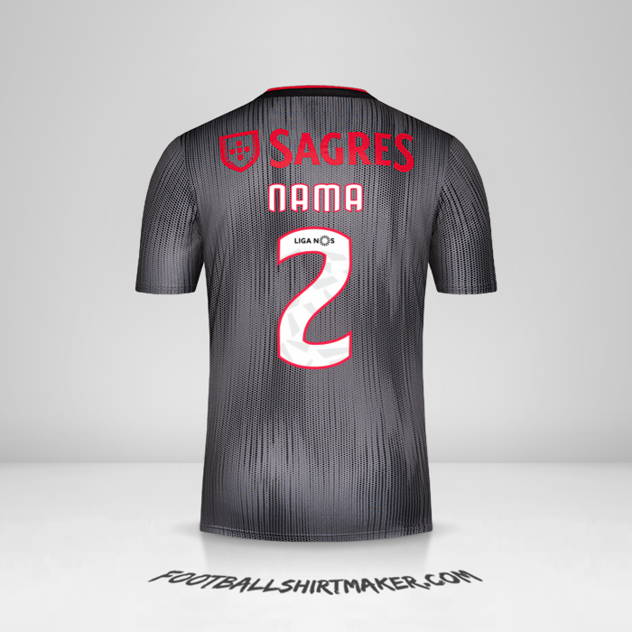 Jersey SL Benfica 2019/20 Alternatif -  nama - 2