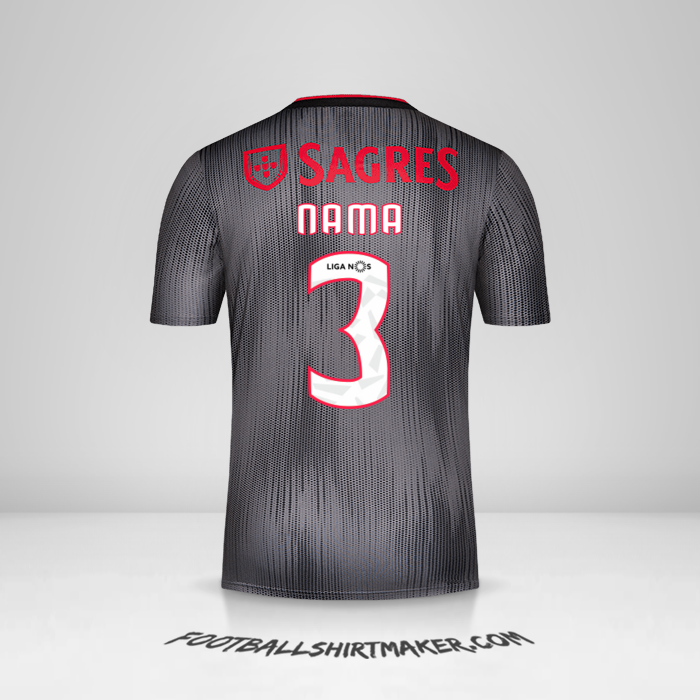 Jersey SL Benfica 2019/20 Alternatif -  nama - 3