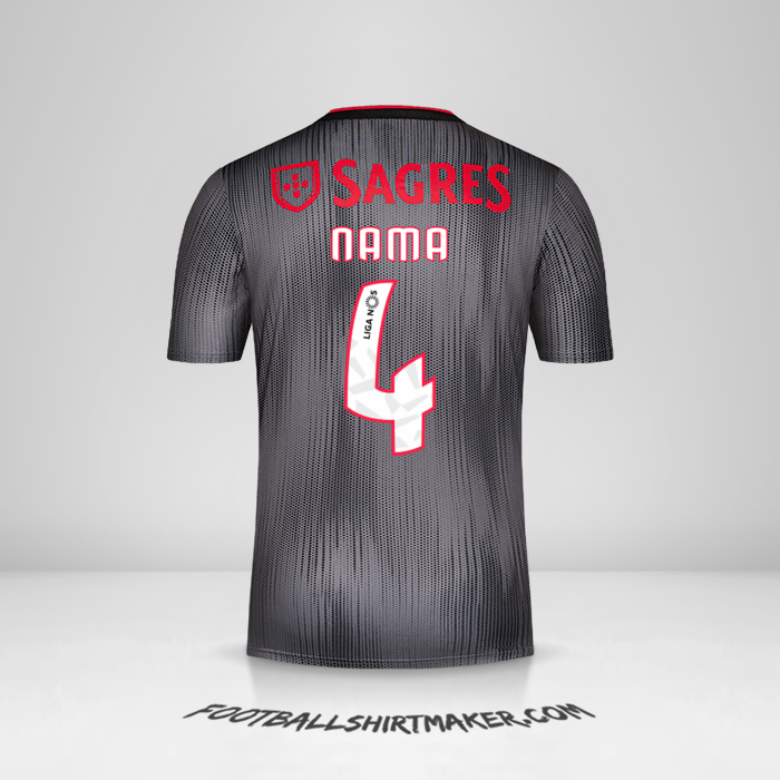 Jersey SL Benfica 2019/20 Alternatif -  nama - 4