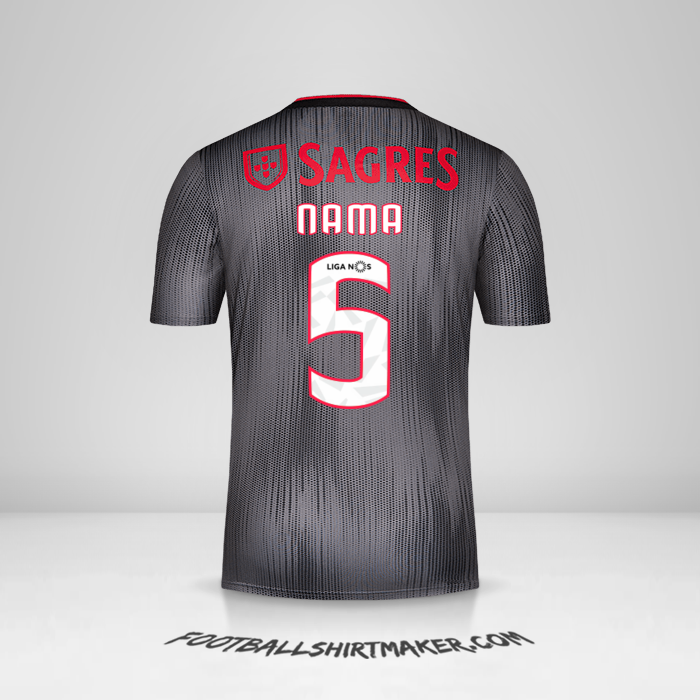 Jersey SL Benfica 2019/20 Alternatif -  nama - 5