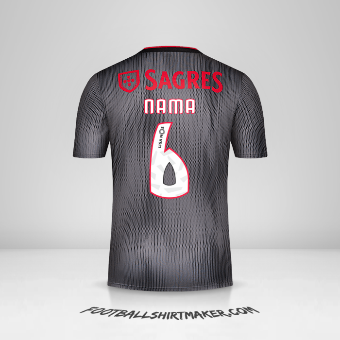 Jersey SL Benfica 2019/20 Alternatif -  nama - 6