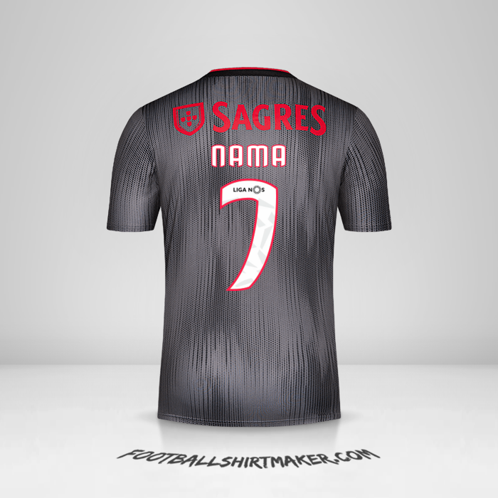 Jersey SL Benfica 2019/20 Alternatif -  nama - 7