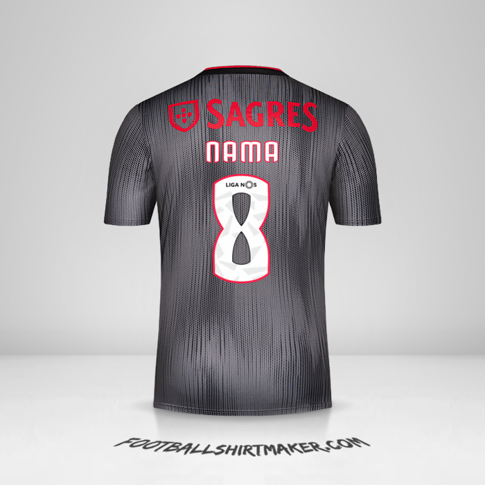 Jersey SL Benfica 2019/20 Alternatif -  nama - 8