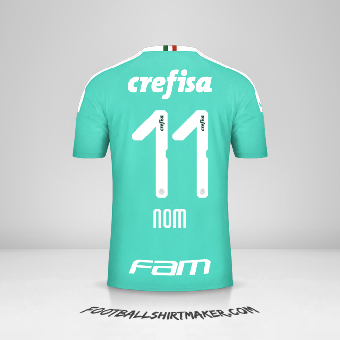 Maillot Palmeiras 2019 Troisième -  nom - 11