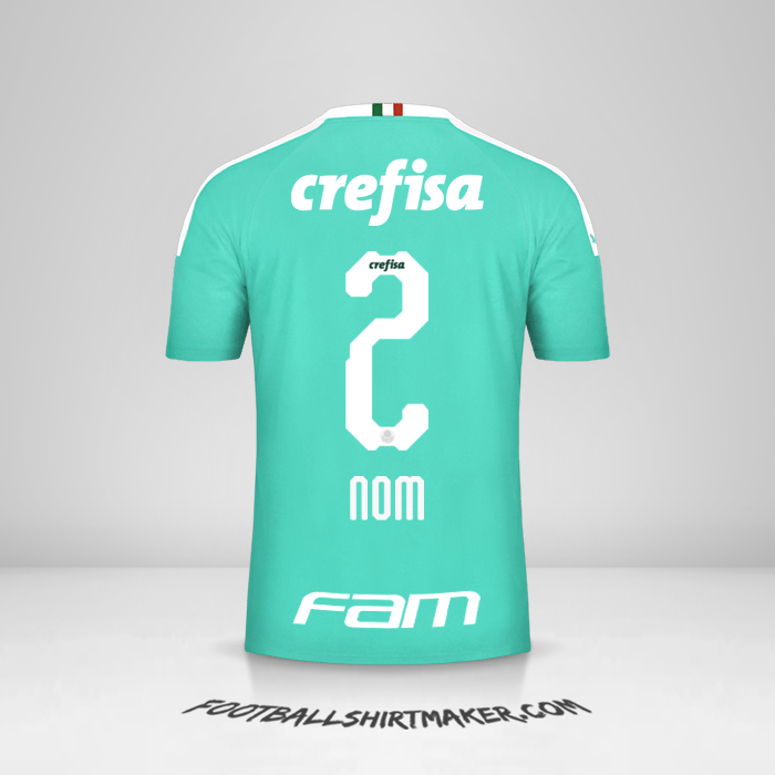 Maillot Palmeiras 2019 Troisième -  nom - 2