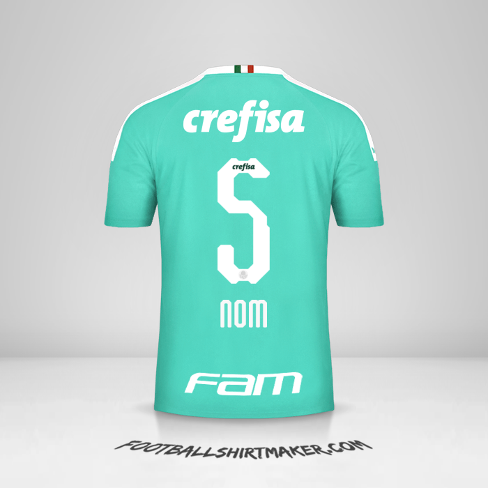 Maillot Palmeiras 2019 Troisième -  nom - 5