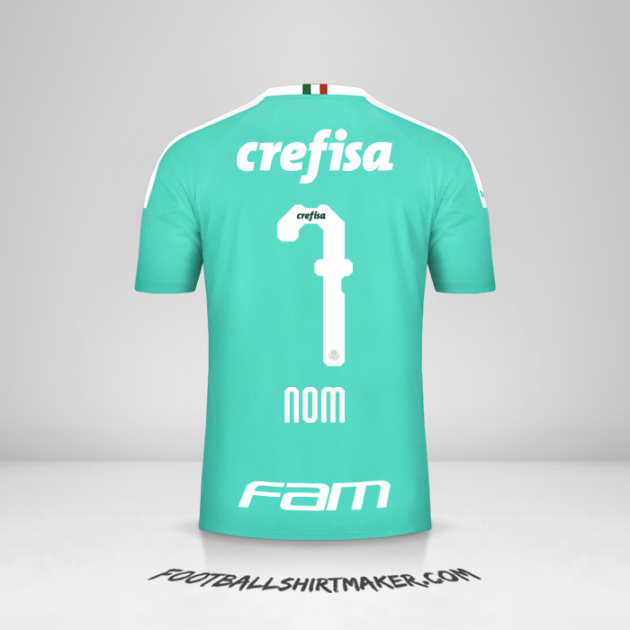 Maillot Palmeiras 2019 Troisième -  nom - 7