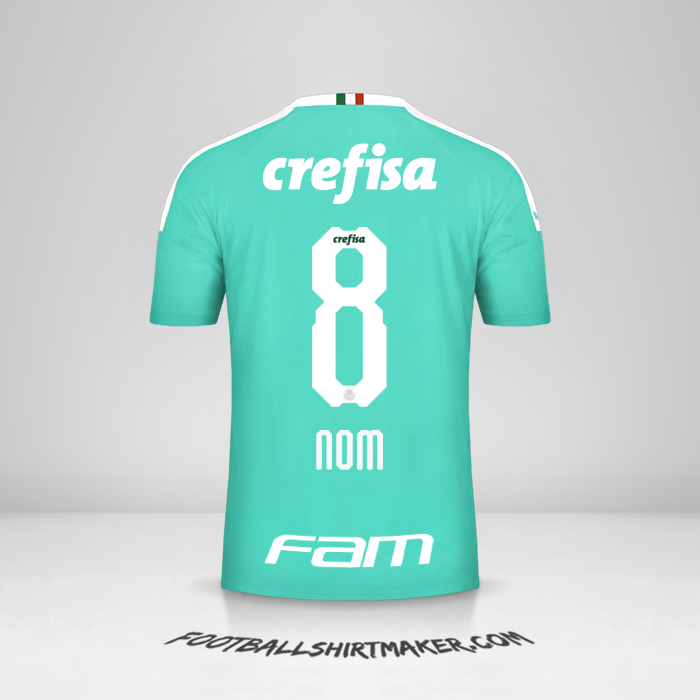 Maillot Palmeiras 2019 Troisième -  nom - 8