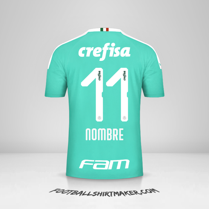 Camiseta Palmeiras 2019 Tercera -  nombre - 11